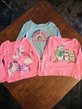 🌈💕 Children’s Place Girls Long Sleeve Tops Bundle – Size 3T (Set of 3) 💕🌈
